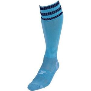 Precision Unisex Adult 3 Stripe Pro Soccer Socks / Sky Blue/Navy